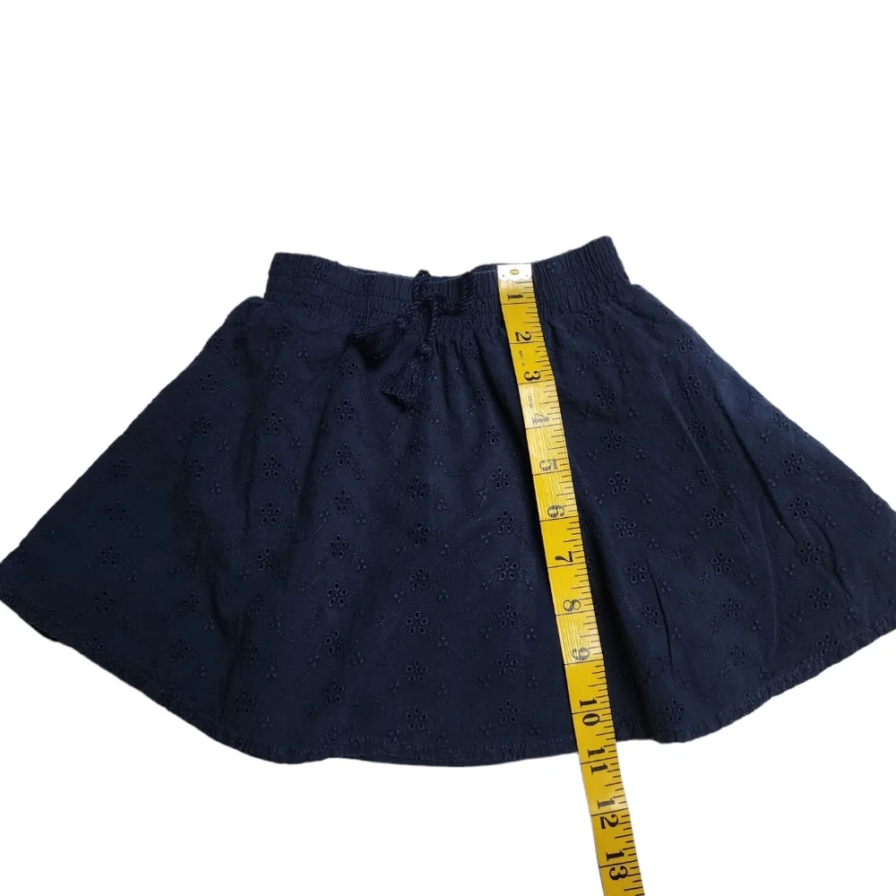 2 Piece Wonder Nation Navy Blue Skort & Smocked Top for Girls Size XS (4…